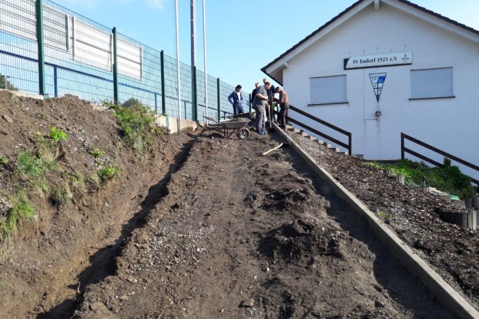 Erneuerung Zugang Sportlerheim