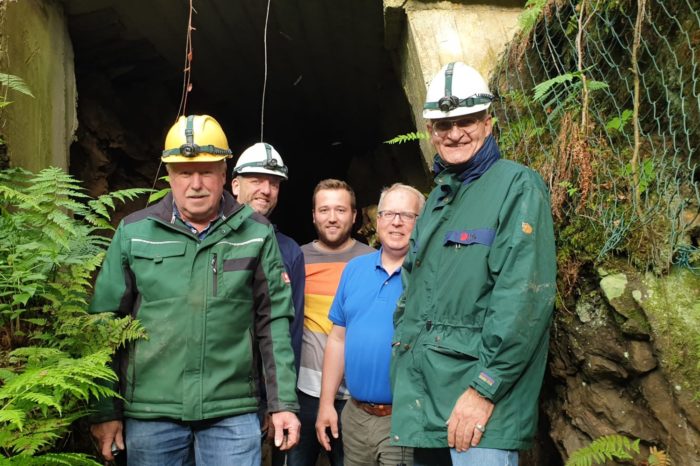 Bürgermeister Brodel besichtigt Bönkhauser Bergbau