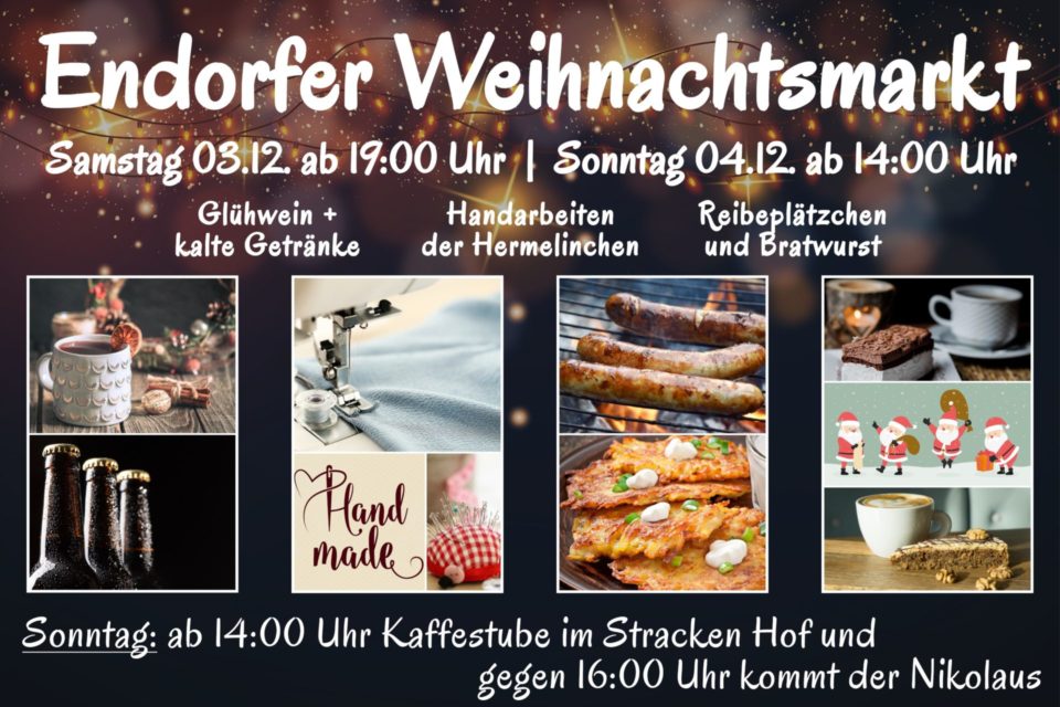 Endlich wieder Weihnachtsmarkt in Endorf