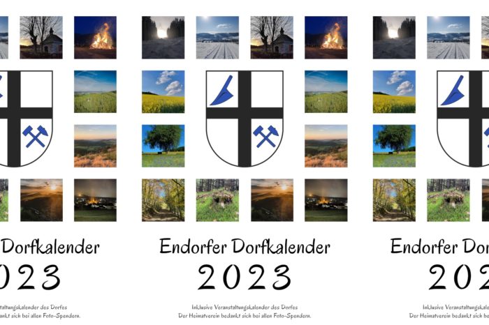 Der Endorfer Dorfkalender 2023 ist da